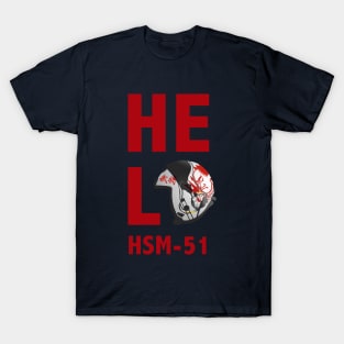 HSM-51 Helmet HELO Vertical - Red T-Shirt